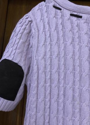 Antonelle merino wool , вязаная шерстяная футболка, косички, пудра , бант8 фото