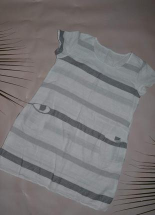 Льняное платье в стиле бохо 48 размер1 фото