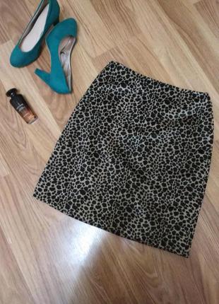 Эффектная леопардовая юбка юбочка