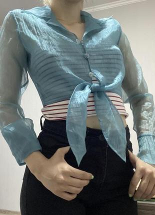 Легкая прозрачная блузка / накидка