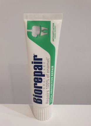 Зубная паста biorepair total protective repair профессиональная защита и восстановление эмали 75мл1 фото