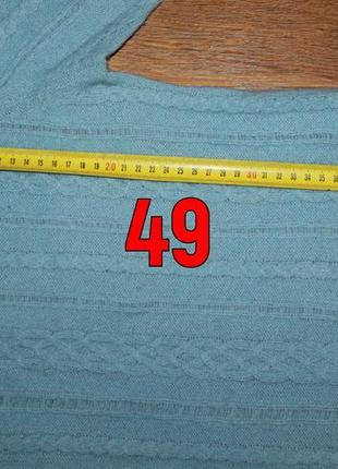 Свитер тонкий легкий нежный голубой шерсть в составе 30% marks&spencer 34-36р.3 фото