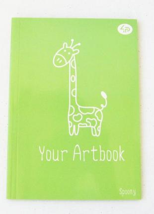 Блокнот 4profi artbook "spoony" giraffe 64 листа  формат а5 902729