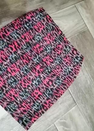 Юбка мини принт