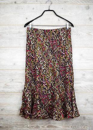 Разноцветная длинная юбка от riddella