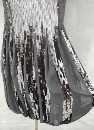 Chloe платье в паетках с шёлковым вставками размер uk 84 фото
