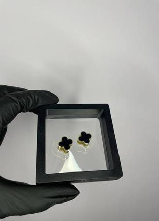 Сережки двосторонні сережки четирехлістний конюшина4 фото