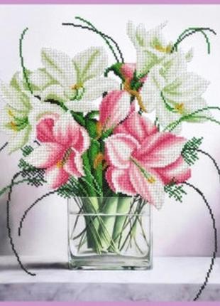 Набір для вишивки бісером ніжний букет