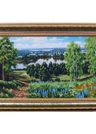 Набір для вишивки бісером квітучий край