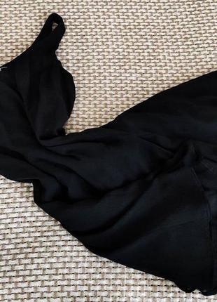 Воздушное черное платье1 фото