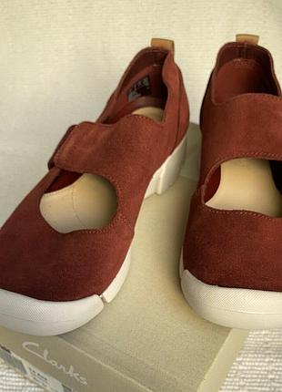 Р.38 clarks женские замшевые туфли  оригинал8 фото