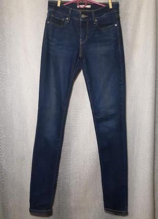 Лиоцел. брендовые женские зауженные джинсы скинни levis, 25 pазмер. с лиоцелом1 фото