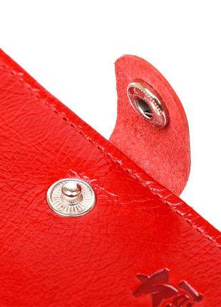 Женское кожаное портмоне shvigel 16482 красный3 фото