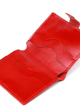 Женское кожаное портмоне shvigel 16482 красный4 фото