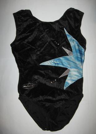 Розкішний оксамитовий купальник для танців або гімнастики на 13-15р.