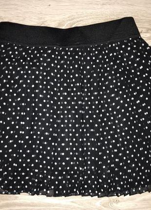 Чорна спідниця в білий горошок tally weijl