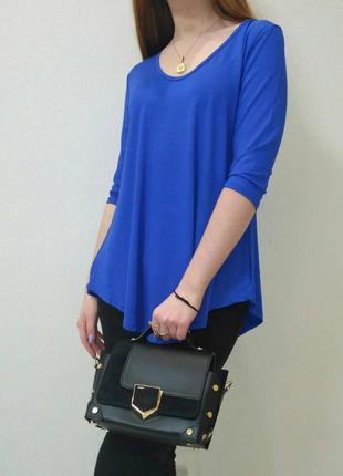 Свитшот из тонкого трикотажа, крой углом