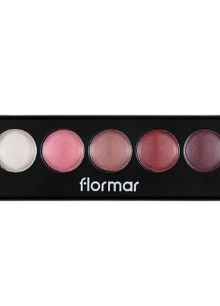 Палетка теней для век flormar color palette eyeshadow 006 pink desserts, 9 г