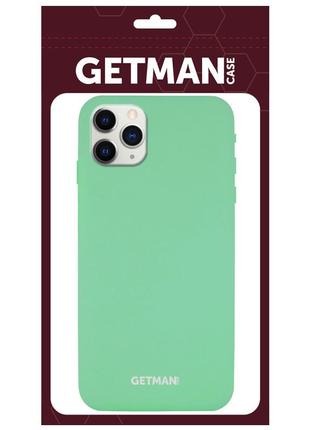 Чехол silicone case for magnet для apple iphone 11 pro max (6.5") getman зелёный