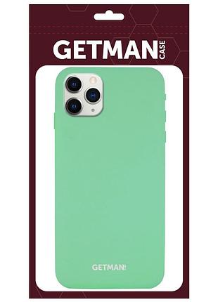 Чехол silicone case for magnet для apple iphone 11 pro max (6.5") getman зелёный