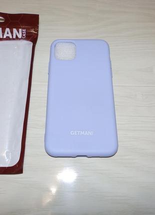 Чехол silicone case for magnet для apple iphone 11 pro max (6.5") getman сиреневый2 фото