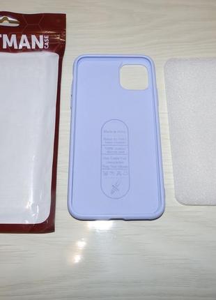 Чехол silicone case for magnet для apple iphone 11 pro max (6.5") getman сиреневый5 фото