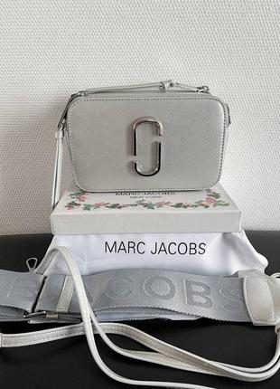 Marc jacobs silver premium премиальная женская сумка марк якобс серебристая7 фото