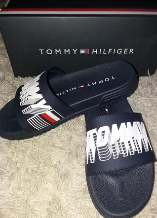 Шлепанцы tommy hilfiger unisex (us4; uk3.5;) стелька 23.54 фото