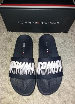 Шлепанцы tommy hilfiger unisex (us4; uk3.5;) стелька 23.59 фото