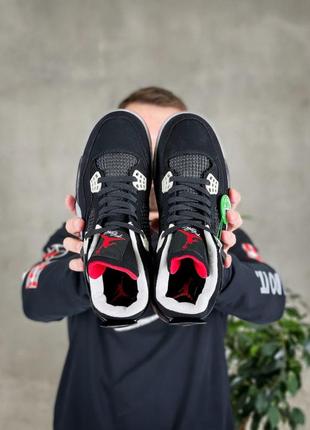 Nike jordan 4 retro bred мужские кроссовки 🆕 найк аир джордан7 фото