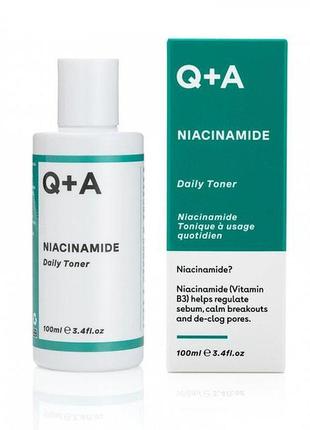 Увлажняющий тонер для лица q+a niacinamide daily toner, 100 мл