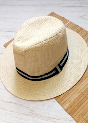 Капелюх шляпа солом'яна / соломенная шляпа1 фото