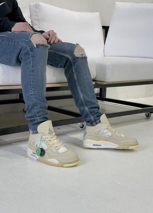 Кросівки jordan 4 310806-102 off-white sail кроссовки9 фото