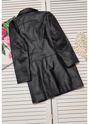 Кожаная удлиненная куртка тренч for women2 фото