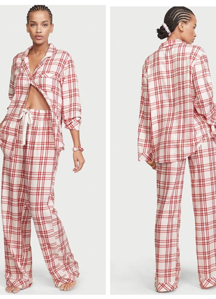 Victoria´s victorias secret виктория сикрет пижама, костюм для сна flannel long pj set