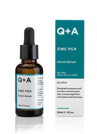 Сироватка для обличчя q+a zinc pca facial serum, 30 мл