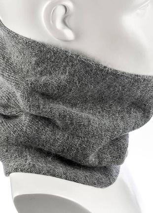 Снуд универсальный двойной из ангоры atrics s701 шиншилла