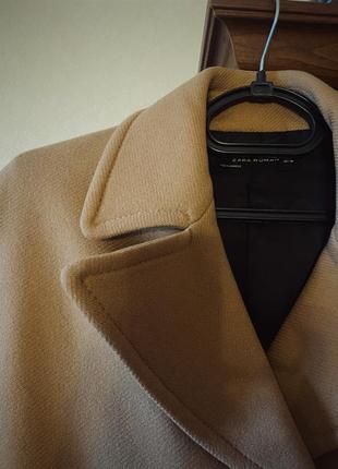Женское теплое пальто mango, размер l2 фото