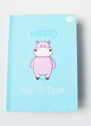 Блокнот 4profi artbook hippo 48 листов  формат а6 902408