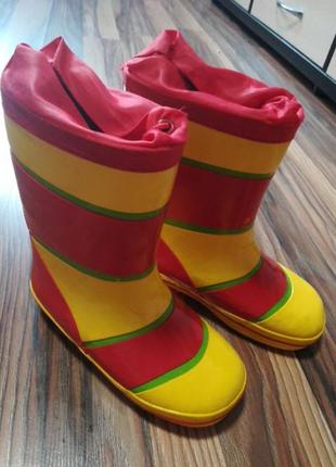 Резиновые сапоги.