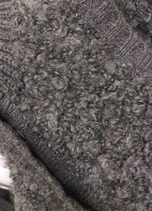 H&m wool, шерстяная жилетка под шею барашек каракульча3 фото