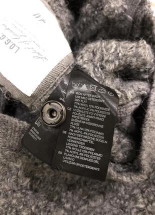 H&m wool, шерстяная жилетка под шею барашек каракульча6 фото
