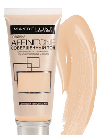 Maybelline affinitone тональный крем #14 кремово-бежевый5 фото