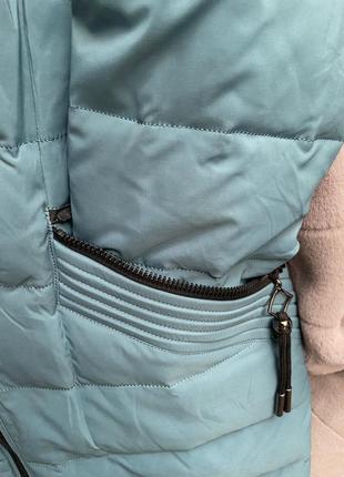 Пальто зима, воротник чернобурка натуральная, 48-50рр3 фото