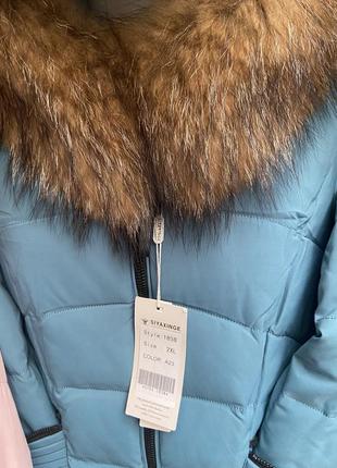 Пальто зима, комір чорнобурка натуральна, 48-50рр2 фото