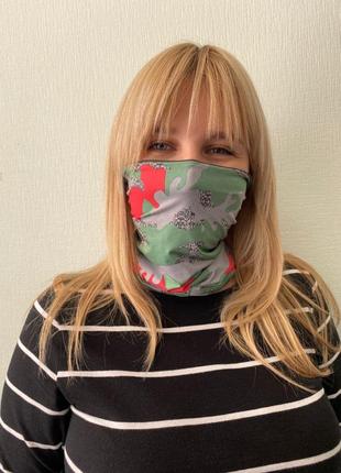Защитная бафф маска на лицо 4profi спорт размер м 14776_15 фото