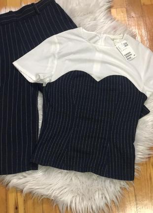 Кофта корсет , бриджи кюлоты , костюм