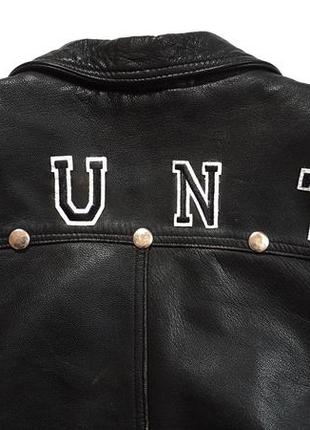 Оригинальная винтажная куртка косуха оверсайз 80-х veillon mode masculine punk cunt jacket9 фото