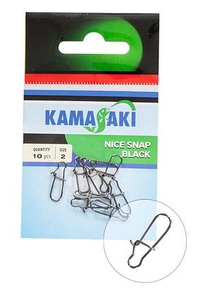 Карабін америкнка kamasaki nice snap №1 10шт