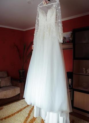Весільна сукня, розмір s-m,  від дизайнера elena vasylkova